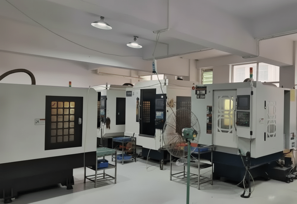 Lonsin Jewelry precision machining center for custom titanium & stainless steel jewelry.